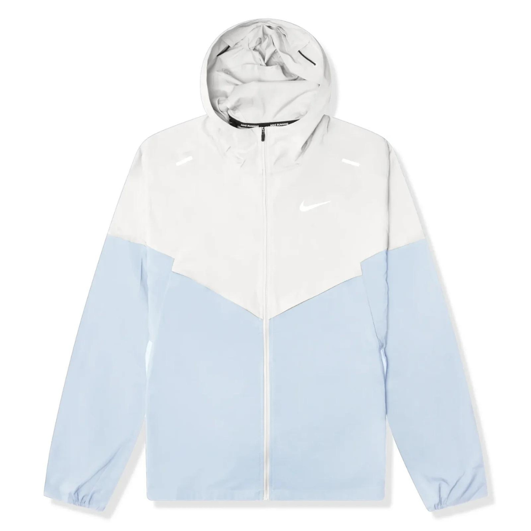 Nike Repel Packable Windrunner Jacket White Blue Bulk